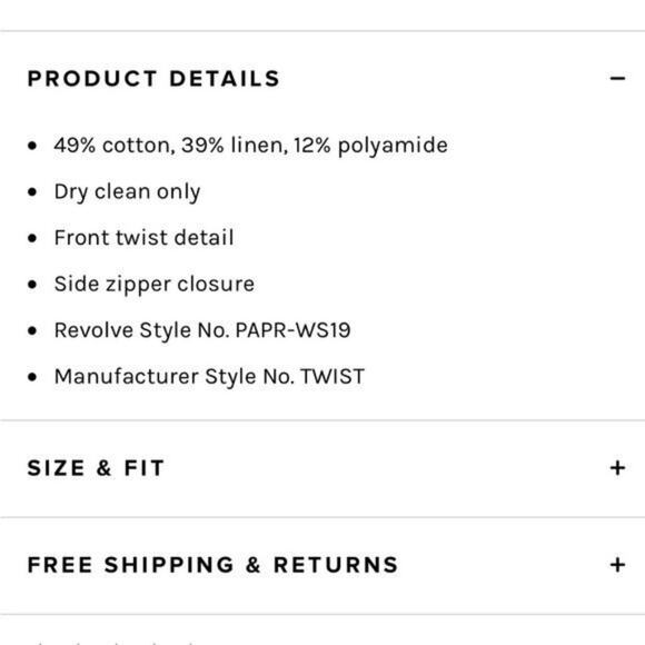 Revolve - Paper London Twist Top in Black & Cream - Picture 8 of 8